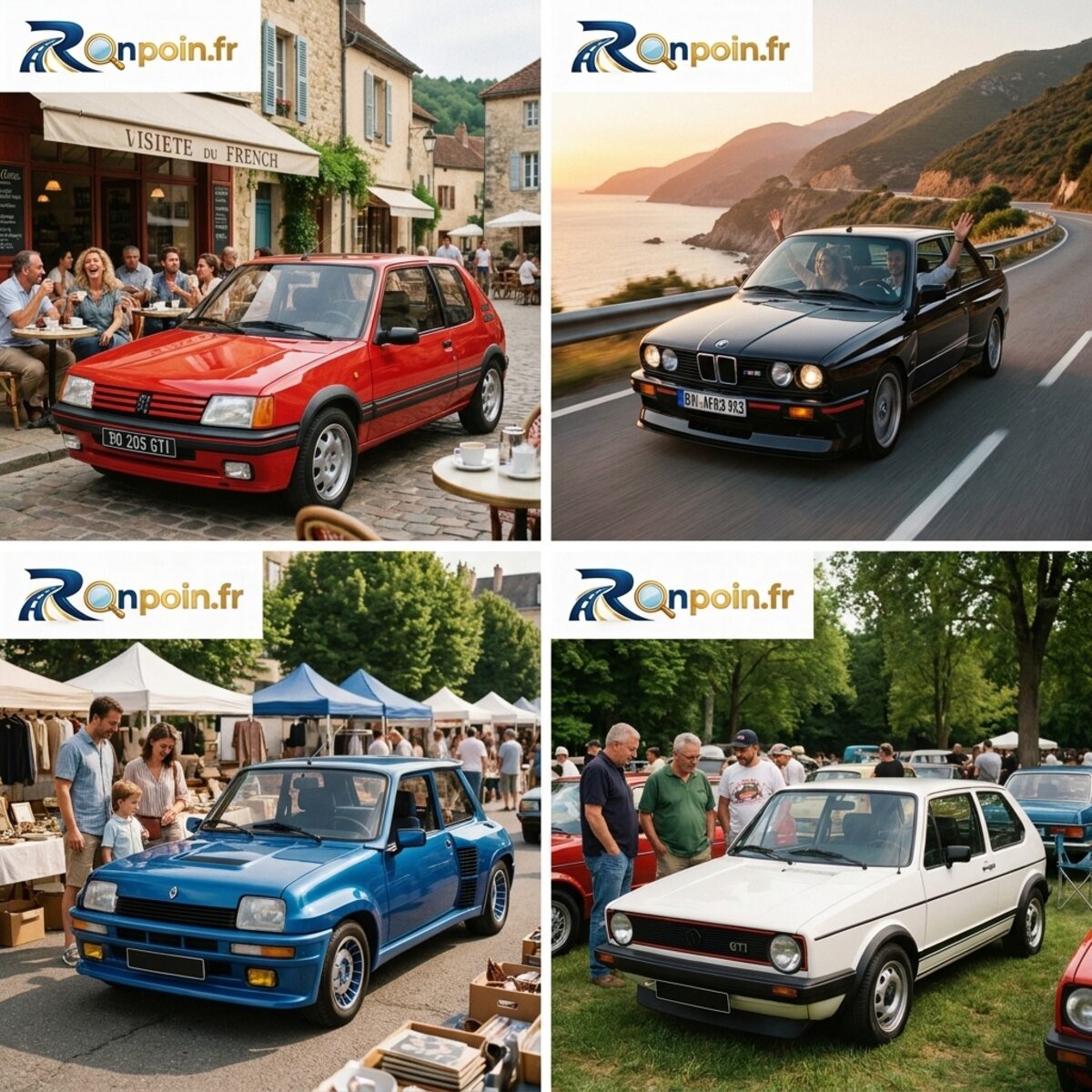 Planche youngtimers : GTI françaises et allemandes années 80-90